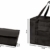 COTTARA Neu Premium Kühltasche faltbar 2er Pack – Einkaufstasche groß mit verstärktem faltbarem Boden – Ideal als Isoliertasche, Einkaufskorb, Picknicktasche (Schwarz, 40 x 24 x 31 cm) - 3