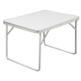 Deuba Alu Campingtisch Klappbar 80x60cm Mit Tragegriff Leicht & Faltbar Klapptisch Beistelltisch Falttisch Koffertisch Camping - 1