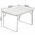 Deuba Alu Campingtisch Klappbar 80x60cm Mit Tragegriff Leicht & Faltbar Klapptisch Beistelltisch Falttisch Koffertisch Camping - 6