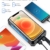 DJROLL 36000mAh Qi Wireless Solar Powerbank mit 4 USB/Typ C Ausgängen und LED-Lampe, Tragbares Outdoor Wasserdichtem Power Bank Solarpanel Kompatibel für iPhone Samsung Smartphones - 2