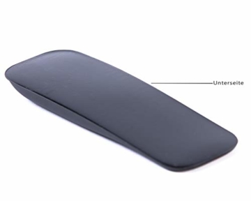 Gel-Buddy chair Die Armauflage für den Bürostuhl Gaming-Stuhl oder Schreibtischstuhl, Farbe:schwarz, Größe:15 x 5cm - 5