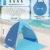 Glymnis Strandmuschel Pop Up Strandzelt mit Reißverschluss und Türvorhang UV-Schutz 50+ Windschutz Strand Zelt für 2-3 Personen Camping Strand Outdoor - 3