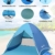 Glymnis Strandmuschel Pop Up Strandzelt mit Reißverschluss und Türvorhang UV-Schutz 50+ Windschutz Strand Zelt für 2-3 Personen Camping Strand Outdoor - 4
