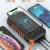Hiluckey Wireless Solar Powerbank 26800mAh Wasserdichtes Solar Ladegerät USB C Externer Akku mit 4 Outputs, Qi Power Bank für iPhone, Samsung, Huawei, iPad und mehr - 5