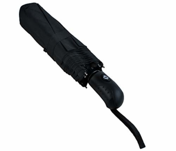 ISO TRADE Taschenschirm Auf-Zu Automatik 110cm Mini Regenschirm Winddicht schwarz #3406 - 4