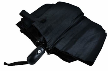 ISO TRADE Taschenschirm Auf-Zu Automatik 110cm Mini Regenschirm Winddicht schwarz #3406 - 7