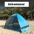 Juliyues Strandzelt pop up Strandmuschel Strandzelt Baby UV Schutz Extra Light Automatische mit Reißverschluss Tragbar Beach Zelt Wurfzelt für Familien Baby Urlaub - 7