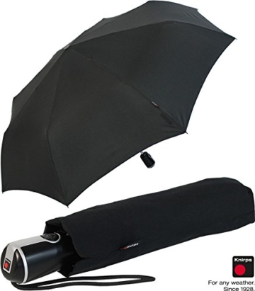 Knirps Regenschirm Taschenschirm Large Duomatic - Black - 6