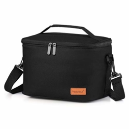 Kühltasche Klein Faltbar Thermotasche für Die Arbeit Männer Frauen Lunch Taschen Picknicktasche Isoliertasche Camping Reise Barbecue Milch Frühstücken Getränke Verstellbarer Schultergurt - 1
