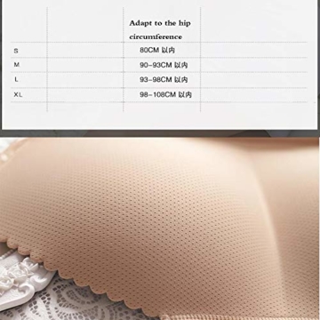 Mmsww Ladies Unterwäsche, Beauty-Body-Hosen Gefälschte Butt Taillen Hüften Big Size Hüften Briefe Glatt EIN Stück Nicht Markieren Dicken Armpolster,Black,XL - 6