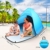 PUREBOX Strandmuschel groß Pop up Strandzelt Extra Leicht UV Schutz 50+ Sonnenschutz Tragbar Beach Zelt Belüftung Wasserdicht Outdoor Wurfzelt für 1-3 Personen mit erweiterter Veranda - 7