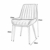 QX Stuhl, Stühle, Stuhl Armpolster, Hochstuhl, Hocker Moderne Rückenlehne Esszimmerstuhl Freizeit Cafe Hocker Pu Leder Home Küche Golden Iron Legs,Weiß - 3