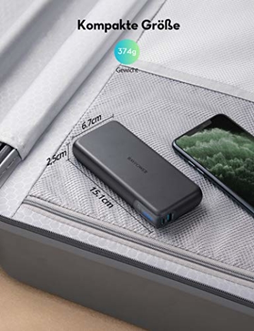 RAVPower PD 60W Powerbank USB C Power Delivery 20000mAh Quick Charge 3.0 Powerbank mit Type C Kabel für iPhone 11/12 Pro Max XS XR iPad Air Pro usw - 7