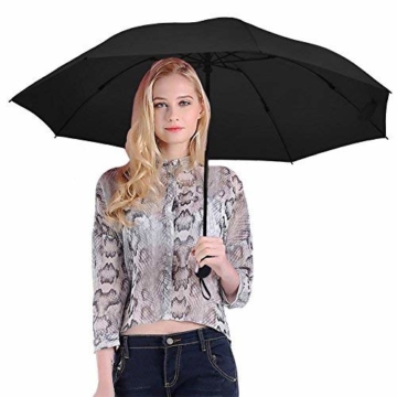Regenschirm, faltbar, automatisch, für Reisen, winddicht, tragbar, kompakt, winddicht - 5
