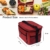Sinwind Kühltasche Faltbar, Picknicktasche Kühltasche Thermotasche Klein Lsoliertasche Lunch Kühltasche Eistasche Lunch Tasche Kühlbox 10L für Picknick (rot) - 3