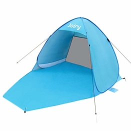 Strandmuschel, Pop up Strandzelt Shelter für 2-3 Personen Portable Beach Zelt 50 Sonnenschutz, Outdoor Tragbar Wurfzelt UV-Schutz, Strand Muschel Zelt für Familie BBQ Strand Garten Camping,Trekking - 1