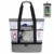Strandtasche Groß Mesh Beachbag mit Wasserdichtem Kühlfach Hoch Kapazität Reißverschluss Sommer Tasche 41 * 15 * 51cm Beachbag Urlaubstasche für Strand Urlaub Reise Picknick - 3