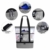 Strandtasche Groß Mesh Beachbag mit Wasserdichtem Kühlfach Hoch Kapazität Reißverschluss Sommer Tasche 41 * 15 * 51cm Beachbag Urlaubstasche für Strand Urlaub Reise Picknick - 6
