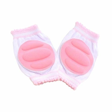 Vektenxi Knieschützer Ellbogenschützer Krabbelpolster Armpolster Unisex Knieschützer Krabbeln Schutzfolie für Kleinkind Baby Pink - 1