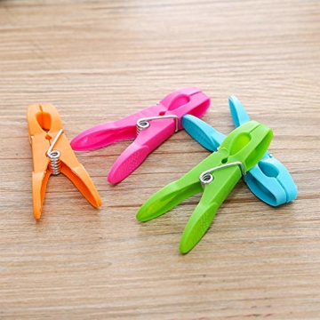 WeyTy Wäscheklammern, Hochwertiges Design Wäscheklammer Set - Klammern aus stabilem Kunststoff - für Wäscheleine oder Wäscheständer/Wäsche/Strandtuch/Badetuch/Teppich etc (48 Stück) - 3