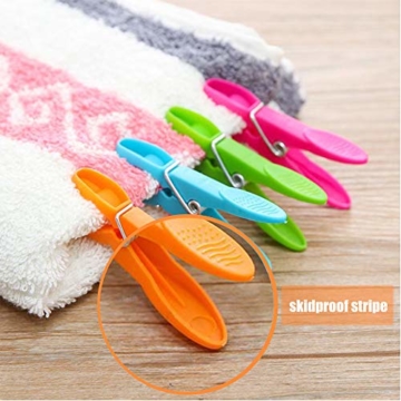 WeyTy Wäscheklammern, Hochwertiges Design Wäscheklammer Set - Klammern aus stabilem Kunststoff - für Wäscheleine oder Wäscheständer/Wäsche/Strandtuch/Badetuch/Teppich etc (48 Stück) - 5
