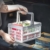 Yiyu Picknickkörbe Einkaufskörbe Obstkorb Aufbewahrungskorb Aus Kunststoff, Tragbarer Klappkorb, Einkaufskorb, Gemüsekorb, Klappbarer Einkaufskorb Camping Outdoor z (Color : Gray) - 6