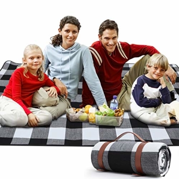 Zorin Picknickdecke 200 x 200 cm(79"x 79") Stranddecke wasserdichte Schnelles Trocknen Picknick Matte für den Strand Outdoor Camping Piknicke und Wanderungen - 1