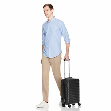 Amazon Basics - Hartschalen-Trolley mit Schwenkrollen - 55cm Handgepäck-Größe, für Ryanair und die meisten anderen Billigfluglinien genehmigt - 4
