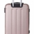 BEIBYE Hartschalen-Koffer Trolley Rollkoffer Reisekoffer Handgepäck 4 Rollen (M-L-XL-Set) (Rosa Gold, M) - 2