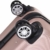 BEIBYE Hartschalen-Koffer Trolley Rollkoffer Reisekoffer Handgepäck 4 Rollen (M-L-XL-Set) (Rosa Gold, M) - 7