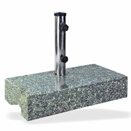 DEMA Sonnenschirmständer halb 25 kg Granit - 1