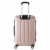 Flexot 2045 Handgepäck Koffer (Bordcase) - Farbe Rosegold Größe M Hartschalen-Koffer Trolley Rollkoffer Reisekoffer Handgepäck 4 Rollen - 4
