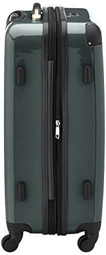 HAUPTSTADTKOFFER - Alex - Hartschalen-Koffer Koffer Trolley Rollkoffer Reisekoffer Erweiterbar, 4 Rollen, TSA, 65 cm, 74 Liter, Waldgrün - 4