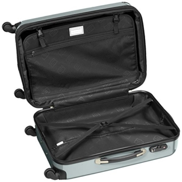 HAUPTSTADTKOFFER - Alex - Hartschalen-Koffer Koffer Trolley Rollkoffer Reisekoffer Erweiterbar, 4 Rollen, TSA, 65 cm, 74 Liter, Waldgrün - 6