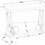 Hollywoodschaukel Gartenschaukel Moderne Gartenliege Outdoor Schaukelbank mit Liegefunktion 190x135x170cm JL10B - 6