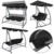 Montafox 4-Sitzer Hollywoodschaukel Gartenschaukel klappbar mit Bettfunktion mit Sonnendach und Liegefunktion für 4 Personen, Farbe:Titanschwarz - 4