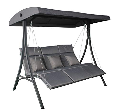 Pure Home & Garden 3Sitzer XXL Hollywoodschaukel Vippe, ergonomisch
