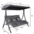 Pure Home & Garden 3-Sitzer XXL Hollywoodschaukel Vippe, ergonomisch geformt - 2