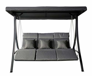 Pure Home & Garden 3-Sitzer XXL Hollywoodschaukel Vippe, ergonomisch geformt - 5