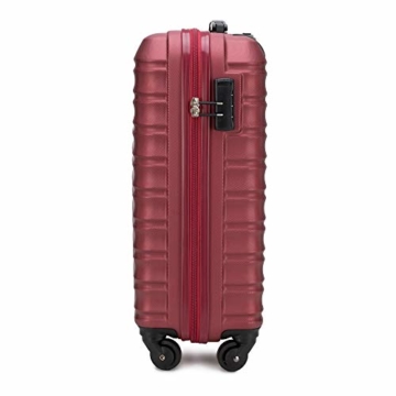 WITTCHEN Koffer – Handgepäck | hartschalen, Material: ABS | hochwertiger und Stabiler | Rot | 34 L | 54x20x38 cm - 2