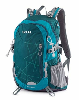 Hauptstadtkoffer blnbag S1 - Leichter Wanderrucksack, Sportrucksack mit Regenschutz, Fahrradrucksack Tagesrucksack für Camping, Rucksack mit Hüftgurt, Unisex 20 Liter, Adria Blue - 1