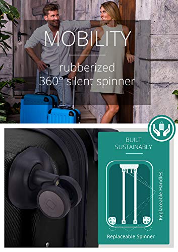 Hauptstadtkoffer - Spree 4 Rollen Hartschalen Reisekoffer Erweiterbar, 65 cm, 74 Liter, Schwarz - 5
