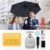 TechRise Regenschirm Taschenschirm mit Einhändiger Auf-Zu-Automatik Kompakt Stockschirm Transportabel für Reise - 7