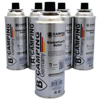 B Camping Gaskocher mit 4 Gaskartuschen Campingkocher 1-flammig max. Leistung 2,1 KW Farbe Blau oder Schwarz - 6