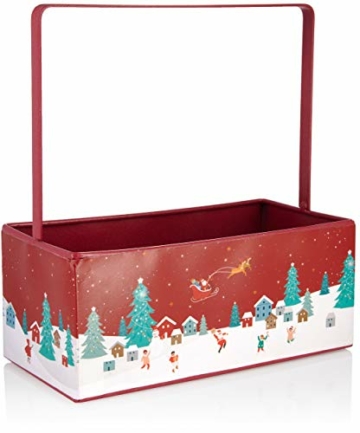 BRUBAKER Cosmetics Bade- und Dusch Set Winter Beeren Duft - 7-teiliges Geschenkset im weihnachtlichen Pflanzkasten mit Handtuch Weihnachten - Weihnachtsset für Frauen und Männer - 5