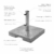 Doppler Granit Sockel 25 kg – Hochwertiger Sonnenschirmständer mit Edelstahlrohr – Quadratisch – 37cmx38cmx5.5 cm - 2