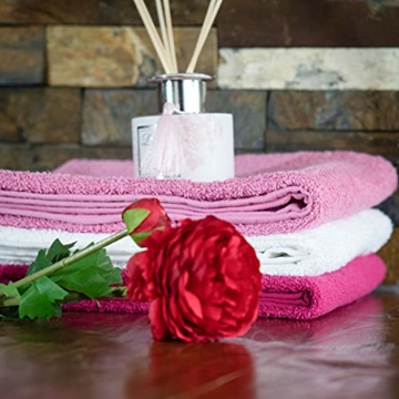 HISA DARIL® Oma Geschenk Handtuch 100% Baumwolle | Bestickt [ORIGINAL Design WELTBESTE OMA] zum Geburtstag, Muttertag, beste Oma Geschenke, Geschenke für Frauen (Weiß) - 7