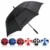Amazon Brand - Eono 58 Inch Automatische Öffnen Golf Schirme Extra Große, Übergroß Doppelt Überdachung Belüftet Golfschirme, Winddicht wasserdichte Stock Regenschirme, Reise Golfschirm - Schwarz/Rot - 1