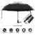 Amazon Brand - Eono Regenschirm Taschenschirm Kompakter Falt-Regenschirm, Winddichter, Auf-Zu-Automatik, Teflonbeschichtung, Verstärktes Dach, Ergonomischer Griff, Schirm-Tasche - Galaxis - 3