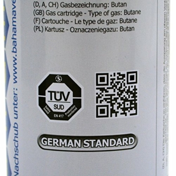 B-Camping Germany Gaskocher mit 8 Gaskartuschen Campingkocher 1-flammig max. Leistung 2,1 KW - 6